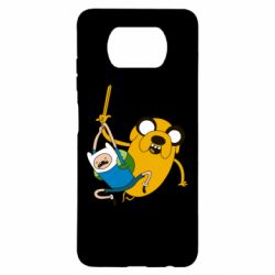 Чехол для Xiaomi Poco X3 Фин и Джейк "Атака" - PrintSalon