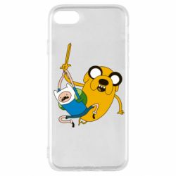 Чехол для iPhone SE 2022 Фин и Джейк "Атака" - PrintSalon