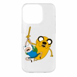 Чехол для iPhone 14 Pro Фин и Джейк "Атака" - PrintSalon