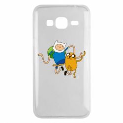 Чехол для Samsung J3 2016 Фин и Джейк танцуют 2