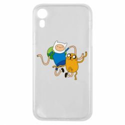 Чохол для iPhone XR Фін і Джейк танцюють 2