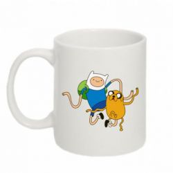 Чашка 320ml Фин и Джейк танцуют 2