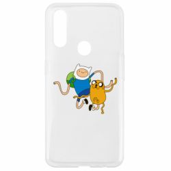 Чехол для Oppo A31 Фин и Джейк танцуют 2-PrintSalon Чехол для Oppo A31 Фин и Джейк танцуют 2