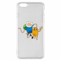 Чехол для iPhone 6 Plus/6S Plus Фин и Джейк танцуют 2