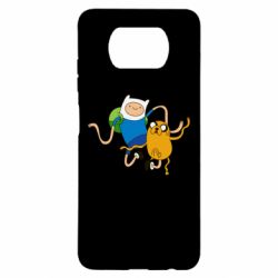 Чехол для Xiaomi Poco X3 Фин и Джейк танцуют 2