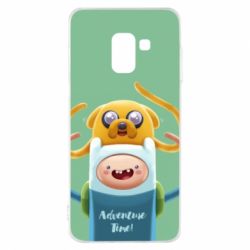 Чохол для Samsung A8 2018 Finn and Jake Art - PrintSalon