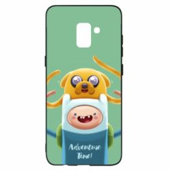 Чохол для Samsung A8+ 2018 Finn and Jake Art - PrintSalon