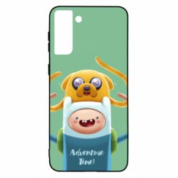 Чохол для Samsung S21 Ultra Finn and Jake Art - PrintSalon