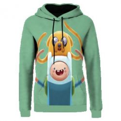 Жіноче 3D худі Finn and Jake Art