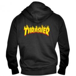 Мужское худи на молнии Fire Thrasher - PrintSalon