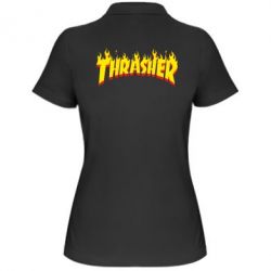 Женское поло Fire Thrasher - PrintSalon