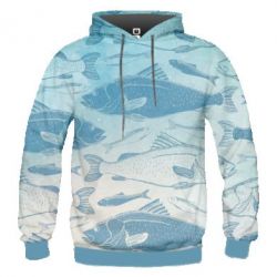 Чоловіче 3D худі Fish - PrintSalon