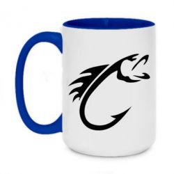 Чашка двухцветная 420ml Fish Hook - PrintSalon