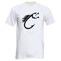 Мужская футболка для спорта Fish Hook - PrintSalon