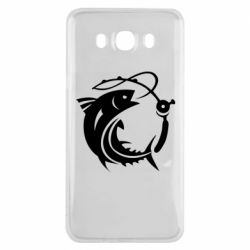 Чехол для Samsung J7 2016 Fish on the hook - PrintSalon