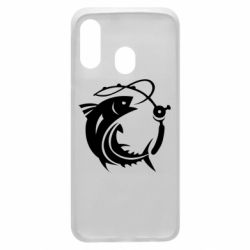 Чехол для Samsung A40 Fish on the hook - PrintSalon
