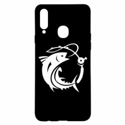 Чехол для Samsung A20s Fish on the hook - PrintSalon