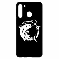 Чехол для Samsung A21 Fish on the hook - PrintSalon
