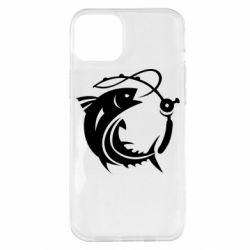 Чехол для iPhone 14 Plus Fish on the hook - PrintSalon
