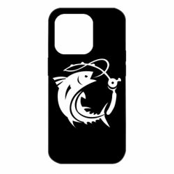 Чехол для iPhone 14 Pro Fish on the hook - PrintSalon