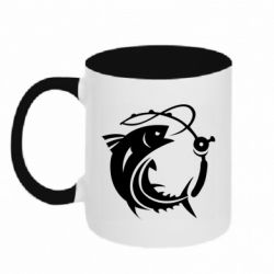 Чашка двокольорова Fish on the hook