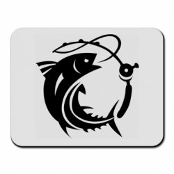 Коврик для мыши Fish on the hook - PrintSalon