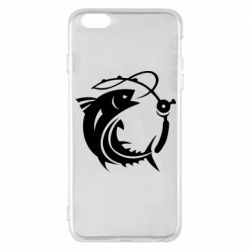Чехол для iPhone 6 Plus/6S Plus Fish on the hook - PrintSalon