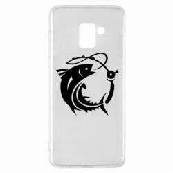 Чехол для Samsung A8+ 2018 Fish on the hook - PrintSalon