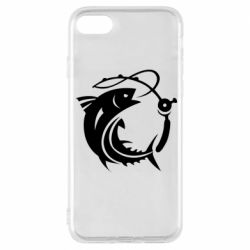 Чехол для iPhone 8 Fish on the hook - PrintSalon