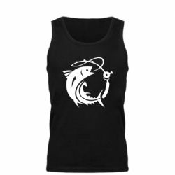 Мужская майка Fish on the hook - PrintSalon