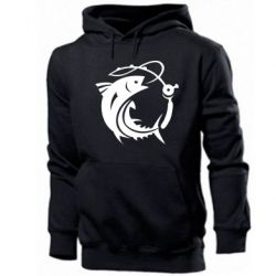 Мужское худи Fish on the hook - PrintSalon