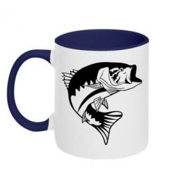 Чашка двокольорова Fish