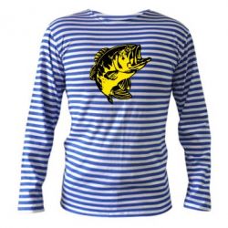 Тельняшка с длинным рукавом Fish - PrintSalon