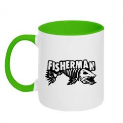 Чашка двокольорова Fisherman