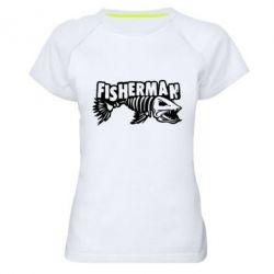 Жіноча футболка для спорту Fisherman - PrintSalon