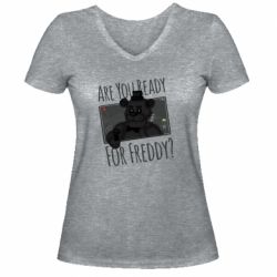 Жіноча футболка з V-подібним вирізом Five Nights at Freddy's 1 - PrintSalon