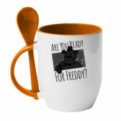 Чашка з ложкою Five Nights at Freddy's 1 - PrintSalon