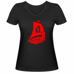 Жіноча футболка з V-подібним вирізом ФК Дніпро