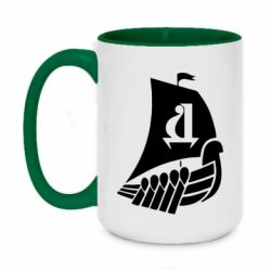 Чашка двокольорова велика ФК Дніпро - PrintSalon