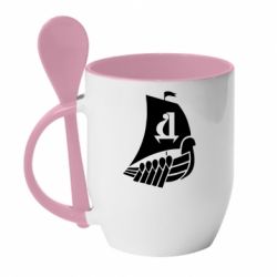 Чашка з ложкою ФК Дніпро - PrintSalon