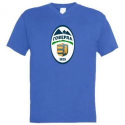 Мужская футболка  с V-образным вырезом ФК Говерла Ужгород - PrintSalon
