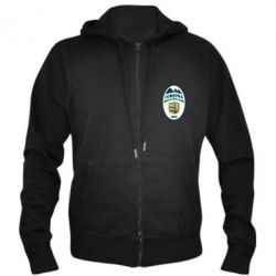 Мужское худи на молнии ФК Говерла Ужгород - PrintSalon