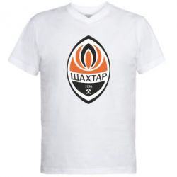Чоловіча футболка з V-подібним вирізом ФК Шахтар - PrintSalon