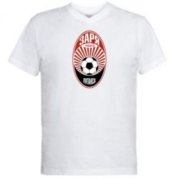 Мужская футболка  с V-образным вырезом ФК Заря Луганск