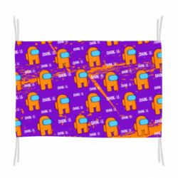 Флаг Among Us and grunge background