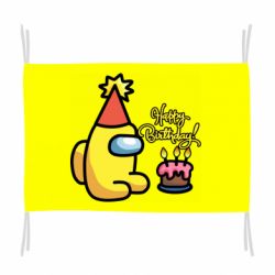 Прапор Among Us Happy Birthday - PrintSalon