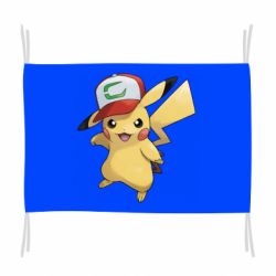Флаг Ash's hat Pikachu - PrintSalon