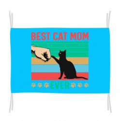 Флаг Best cat mom ever - PrintSalon