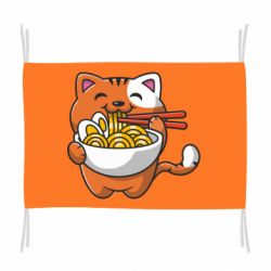 Флаг Cat and Ramen - PrintSalon