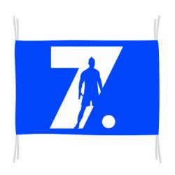Флаг Cristiano Ronaldo Silhouette Art - PrintSalon